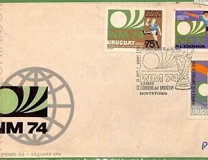 af3671 - URUGUAY - POSTAL HISTORY - FDC COVER 1974  FOOTBALL