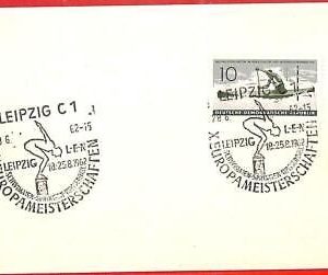 aa2484 - GERMANY DDR - Postal History - POSTMARK Diving SWIMMING Water Polo 1962