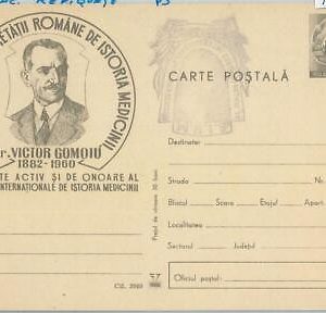 75592 - ROMANIA - POSTAL HISTORY - Picture STATIONERY CARD 1960  MEDICINE