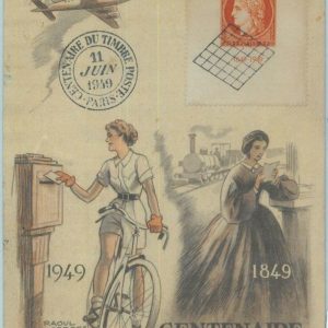 83559 - FRANCE - Postal History - MAXIMUM CARD Stamp Day - Sent to ITALY - TAXED