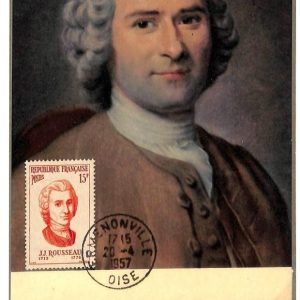 90008 -  FRANCE - Postal History - MAXIMUM CARD - 1957 Jean Jacques Rousseau