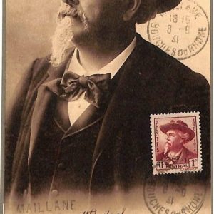 90009 -  FRANCE - Postal History - MAXIMUM CARD -  1941   FREDERIC  MISTRAL