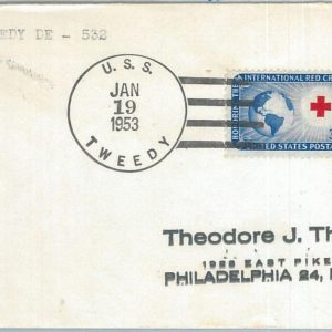 70907 - USA - Postal History - PAQUEBOT Postmark on COVER 1953:  TWEEDY
