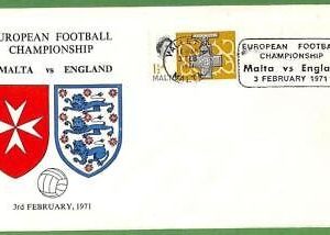 af3692 - MALTA - POSTAL HISTORY - COVER - 1971 sport Football