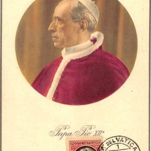 90080 -  VATICAN - Postal History -  MAXIMUM CARD -  POPE PIO XII Religion 1946