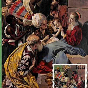 90263  - PARAGUAY -   MAXIMUM CARD -   ART Religion XMAS