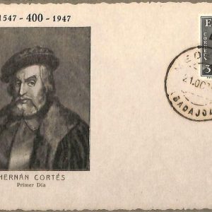 90062 - SPAIN -  MAXIMUM CARD 1948 - Hernan CORTES Conquistador of MEXICO