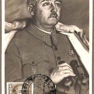 90072 - SPAIN - Postal History - MAXIMUM CARD - FRANCO "CAUDILLO" Politics 1942