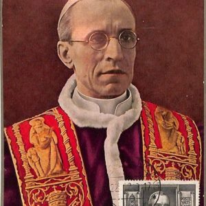 90077 -  VATICAN - Postal History -  MAXIMUM CARD -  POPE PIO XII Religion 1949