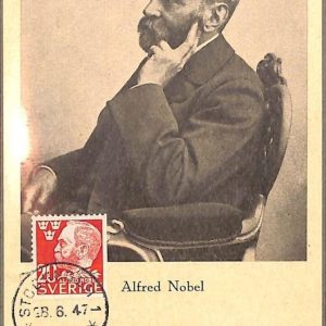 90116  - SWEDEN - Postal History - MAXIMUM CARD -  ALFRED NOBEL Chemistry 1947