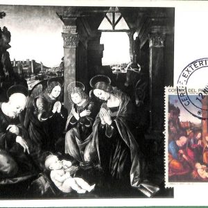 90266  - PARAGUAY -   MAXIMUM CARD -   ART Religion  1975 Lorenzo di Credi