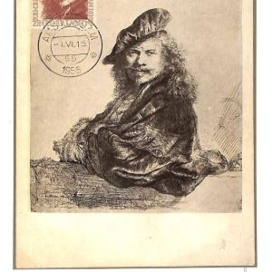 90034 - NETHERLANDS - Postal History -  MAXIMUM CARD - 1956   REMBRANDT art