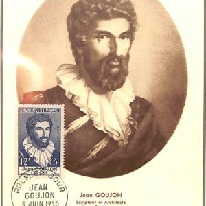 90039 - FRANCE - Postal History - FDC MAXIMUM CARD 1956  Art GOUJON sculpture