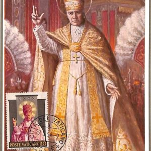 90078 -  VATICAN - Postal History -  MAXIMUM CARD -  POPE PIO X Religion 1954