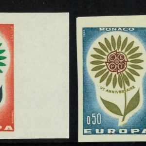 61072 -  MONACO  - STAMPS:  EUROPA CEPT 1964  IMPERF! Diena CERTIFICATE!!