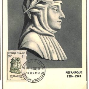 90006 -  FRANCE - Postal History - MAXIMUM CARD - 1956 Petrarca  Petrarch