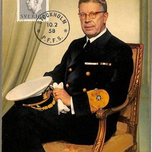 90090 - SWEDEN - Postal History - MAXIMUM CARD -  Royalty 1958
