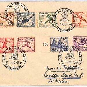 ai3661 - Germany - POSTAL HISTORY - FDC - Olympic Games - 1.8.1936