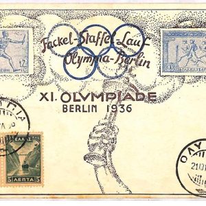 ai3668 - GREECE  - POSTAL HISTORY - Card - Olympic Games - 1936