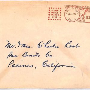 ai3921 - USA - POSTAL HISTORY - Cover sent to CHARLIE ROOT - Baseball - 1950