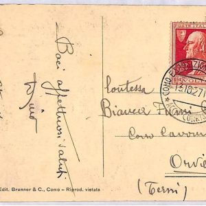 ai3804 - Italy - POSTAL HISTORY Event Postmark - Science VOLTA Electricity 1927