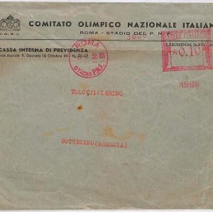 ai3650 - Italy - POSTAL HISTORY - Cover -  Olympic Games STADIO PNF - 1938