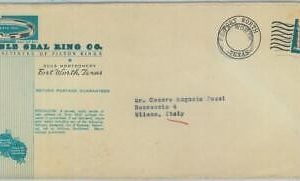 84336 - USA - POSTAL HISTORY - UPRATED FRANKING on ADVERTISING cover 1950's