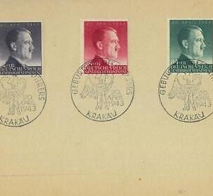 95396 - POLAND General Government - POSTAL HISTORY - FDC Cover  20.04.1944