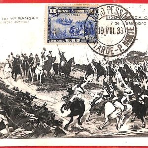 aa3230 - BRAZIL - POSTAL HISTORY: MAXIMUM CARD  1933 Military UNIFORMS  Ypiranga
