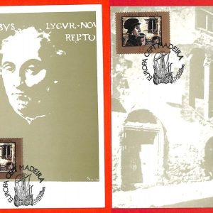 aa3300 - PORTUGAL Madeira - set of 2 MAXIMUM CARD 1992  COLUMBUS  Europa CEPT