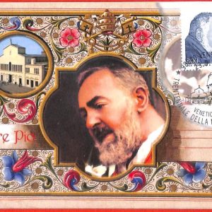aa3337  -  ITALY - Postal History -  MAXIMUM CARD - Padre Pio  1998  RELIGION