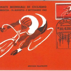 72619 - ITALY - Postal History - MAXIMUM CARD - CYCLING World Championship 1962