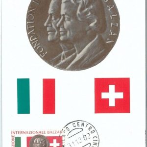 72622  - ITALY - Postal History - MAXIMUM CARD -  Balzan Foundation 1962