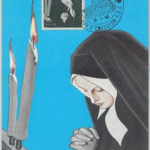 81288  - MONACO - Postal History -  FDC  MAXIMUM CARD -  RELIGION  1958