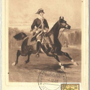 72639 - ITALY - Postal History - FDC MAXIMUM CARD - STAMP DAY Horses Horn 1966