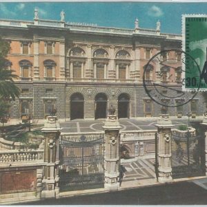 72624 - ITALY - Postal History - MAXIMUM CARD - INSURANCE  Architecture 1963