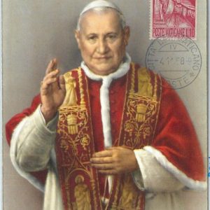 72684 -  VATICANO -  Postal History -   MAXIMUM CARD - POPE Religion 1958