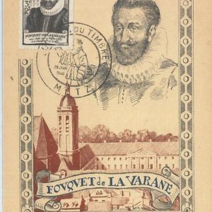 72719 -  FRANCE - Postal History -  MAXIMUM CARD -  FAMOUS Post Masters  1946