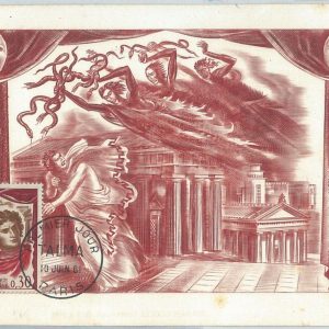 72753 -  FRANCE - Postal History -  MAXIMUM CARD -  THEATRE  Talma   1961