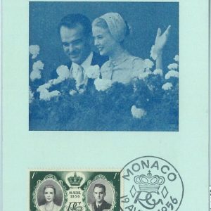 68733 - MONACO - Postal History - MAXIMUM CARD 1956 - ROYALTY Royal Marriage