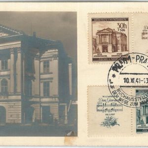 72831 - Bohemian and Moravia - Postal History - MAXIMUM CARD - ARCHITECTURE 1941