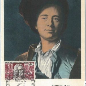 72756 -  FRANCE - Postal History -  MAXIMUM CARD - LITERATURE  Fontenelle  1966