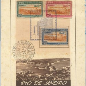69176 -  BRAZIL - Postal History - MAXIMUM CARD 1953 - AIR MAIL