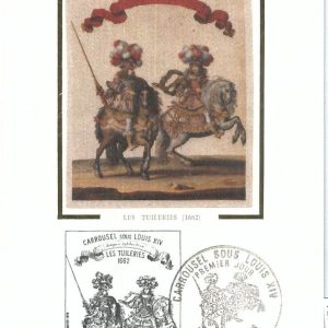 72746 - FRANCE - Postal History - MAXIMUM CARD - COROUSEL Louis XIV  1978  SILK
