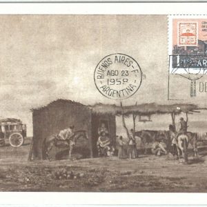 72877 - ARGENTINA - Postal History - MAXIMUM CARD -  ARCHITECTURE  1958