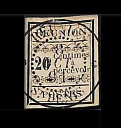 P4139c - REUNION STAMP - YVERT- TT #4 USED LUX