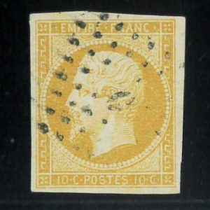 P4141e- FRANCE    - YVERT- #13Aa VERY FINE USED LUXUS- Jaune Citron