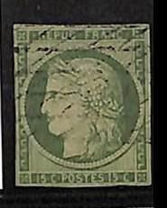 P4142b- FRANCE -YVERT- #2- lightly used short margin, still nice clean