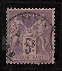 P4142h- FRANCE -YVERT- #95 -VERY FINE USED, very well centered.