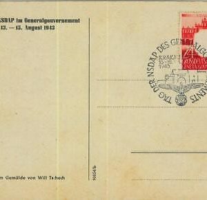95416 - POLAND General Government - POSTAL HISTORY - SPECIAL CARD : Krakau 1943